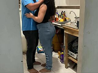 My Friend's Pervert Shoves Cock in My Pussy and Mouth While Watching TV 😡