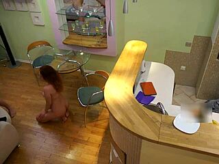 Candy Red in Homemade Family Scene