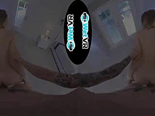 This blonde's tight wet pussy is getting pounded so hard in VR