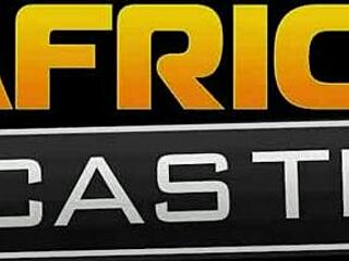 skinny ebony model, wow, banged rough by white producer at lingerie photoshoot!