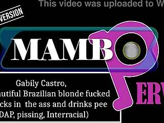 Gabily castro 20y beautiful brazilian blonde fucked by 2 dicks in the ass and drinks p1e dap dry version anal 0 pussy 4on1 atm pawg ir bbc ob477