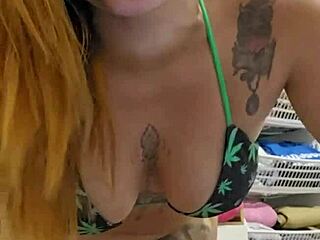 Twerking ass on thick dick to open tight pussy