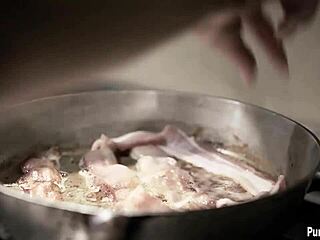 Young stepdaughter interested in stepfather's large member