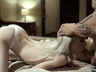 Young stepdaughter interested in stepfather's large member