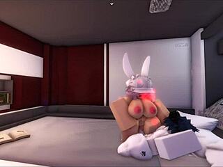 Breaking her in Roblox game 😎