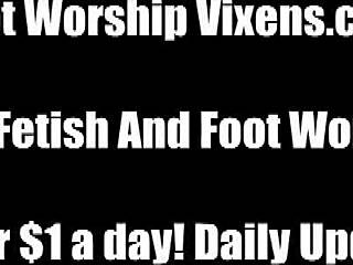 Hot Ebony Foot Worship Fetish