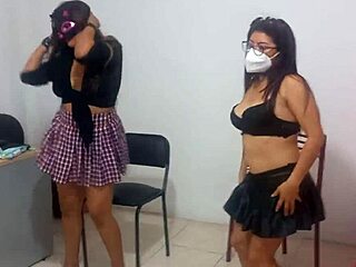 18 Year Old Student And Slut Friend Seduce Boyfriends With Sexy Dance!