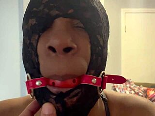 Anonymous black puke pig slapped and facefucked