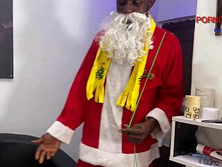 santas gift arrived early with his massive dick