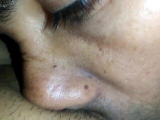 My cousin licks my big swollen vagina so good