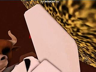 cow girl feels intense pleasure getting fucked by bull