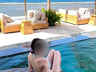 Blue Bikini Of Japanese