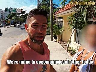 Colombian Gold Digger In Bikini Is Only Interested In His Jetski So Gets Fucked