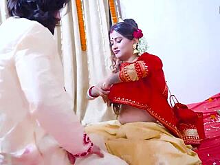 Desi newly married woman encounters thief in front of husband