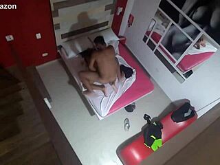 cuckold watches hotwife creampied by black guy.