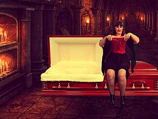 Granny Vampyra Sucks Vampire Cock!