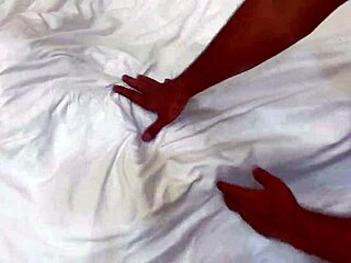 18-year-old indian girl fucked hard in missionary by big cock man and huge cumshot on ass