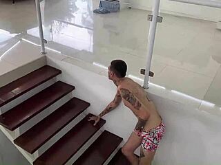 older brother fucks his sister when mom leaves, complete scene.