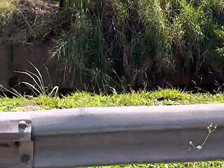 perguntei pra prostituta na rodovia quantos q era o a foda ela n cobro nada e me levou pro meio do mato pra foder ali mesmo