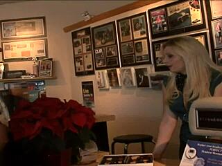 Busty Blonde Deep Throats Cock Before Pussy Fuck