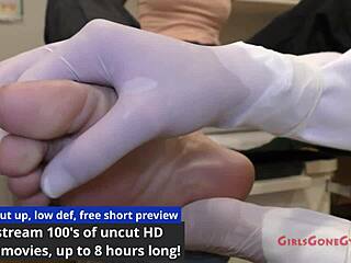 The Perverted Podiatrist - Jewel Examines Feet in Hospital Latex Gloves