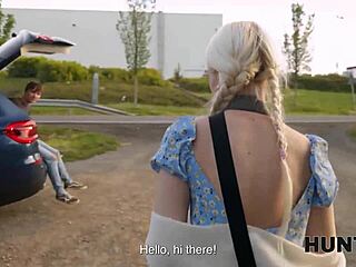 Young Hunter Spots Tight Teen in Park for Rough Encounter