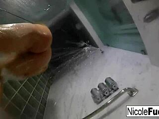 Hot Pornstar Nicole Aniston Enjoys Steamy Shower