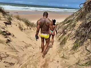 i went to nudist beach and evryone started fuckin in orgy, joao o safado with lunna geek