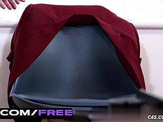 Machine dominates college student with vibrator for explosive squirting orgasm