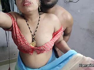 Indian Bhabhi Fucks Husband in Saree