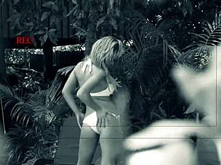 Outdoors In The Sun We Find Aubrey Adams Rubbing Herself And Fucking