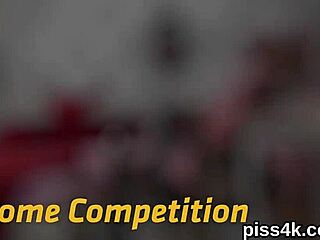 These cute lesbian chicks are getting sprayed with piss, and their wet twats are splattering everywhere in this wild fetish scene