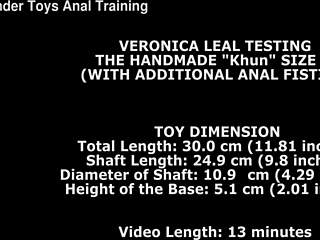 veronica leal testing the handmade khun size xl with additional anal fisting twt349