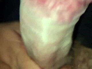 She arrives with strong cumshot on sexy t-shirt