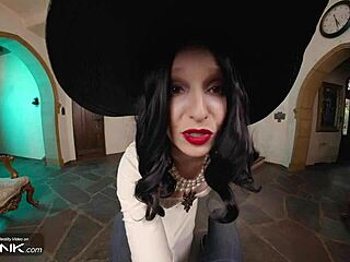 Vr conk busty brunette lady dimitrescu fucks and masturbates in resident evil village cosplay parody pt 3