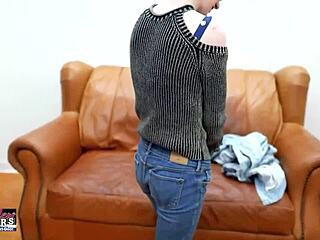 exotic nerdy coed raven explores new sensations