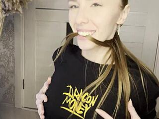 beautiful redhead amateur feeling deep love during anal vibration and pussy fingering session