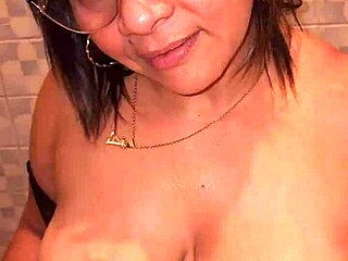 Stepmom Catches Me Masturbating with Her Thong and Sucks It Off!