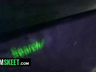 Bikini thief gets fucked by angry security guard in the shop