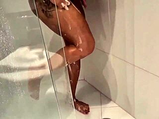 Neighbor visits while I'm in the bath and fucks me hard!