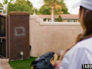 Redhead lesbian milf coach siri dahl strapon fucking a teen 18+s fresh pussy