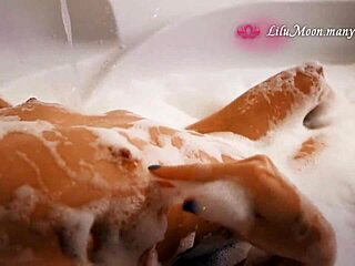 Lilu Moon Fingering Tight Pussy Till Sensual Orgasm In The Bathroom