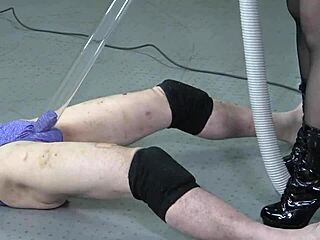 lick my boots and suck my balls, prisoner!