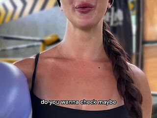 i spotted fresh meat at the gym, gotta fuck that bubble butt fit girl hard