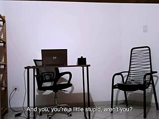 does the secretary fuck the client after masturbating?