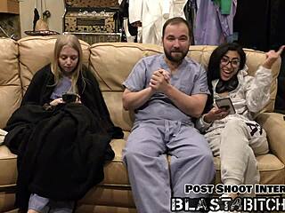 Jasmine Rose Feels Intense Pleasure As Thigh Blasted With Cum