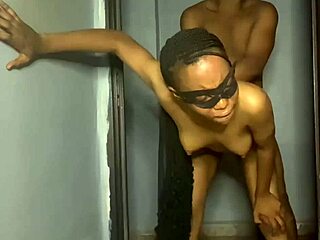 That ebony petite babe really enjoys being used like a sex toy, screaming in pleasure