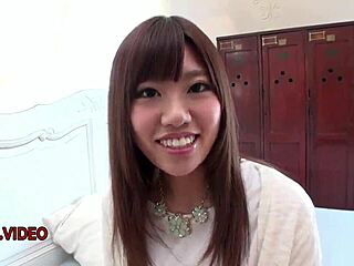 Hardcore Teen 18+ Chisa Hoshino Gets Her Shaved Pussy Filled From Both Ends Simultaneously!
