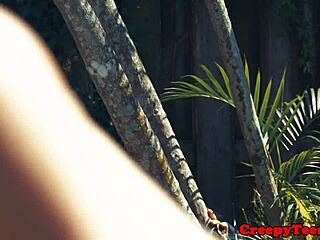 Watch this petite girl get hardfucked by the intruder's cock