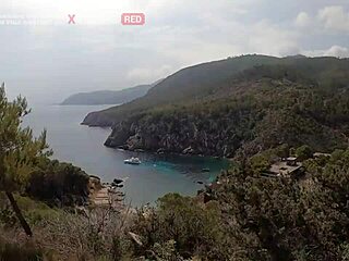 sex on paradise ibiza beach with facial cumshot then public walk